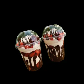 Fresas con crema